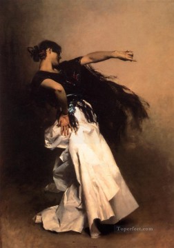 El bailarín español John Singer Sargent. Pinturas al óleo